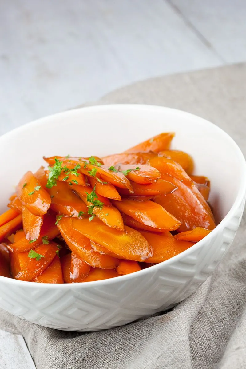 Caramelised carrots