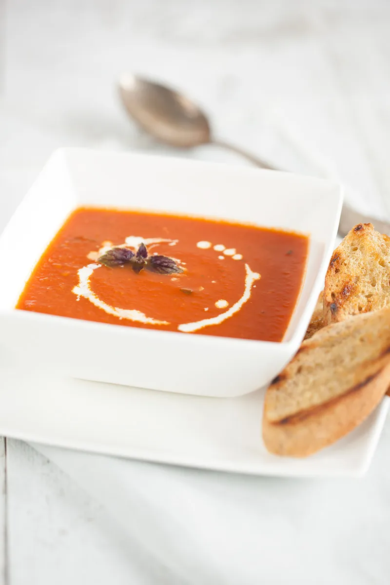 Tomato and basil soup