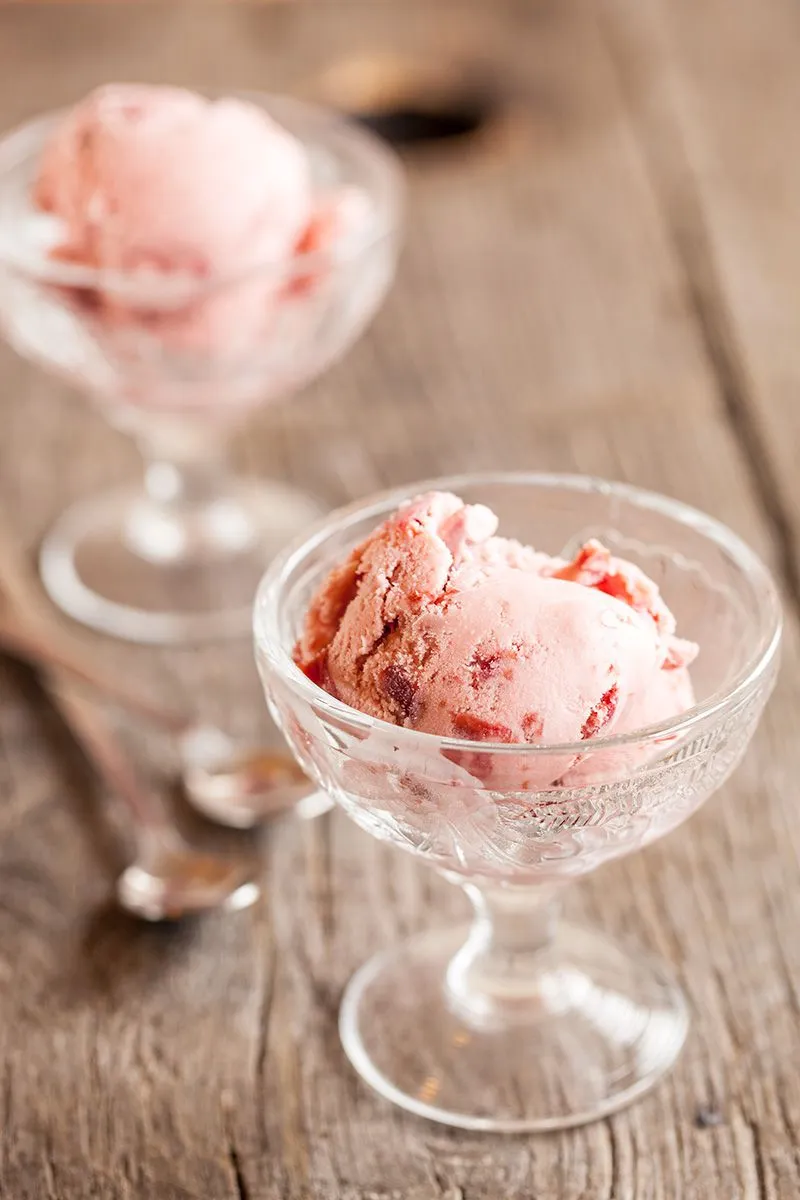Cherry ice cream