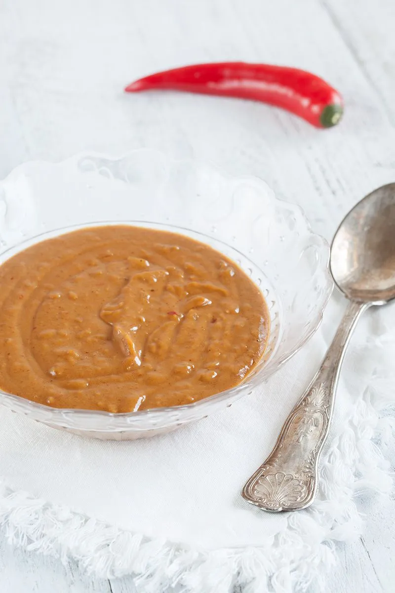 Homemade satay sauce