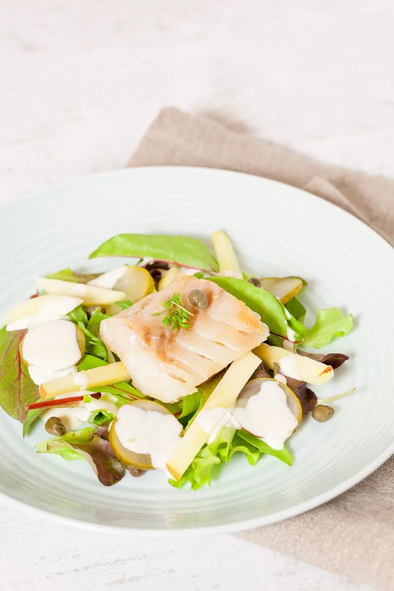Cod and apple salad