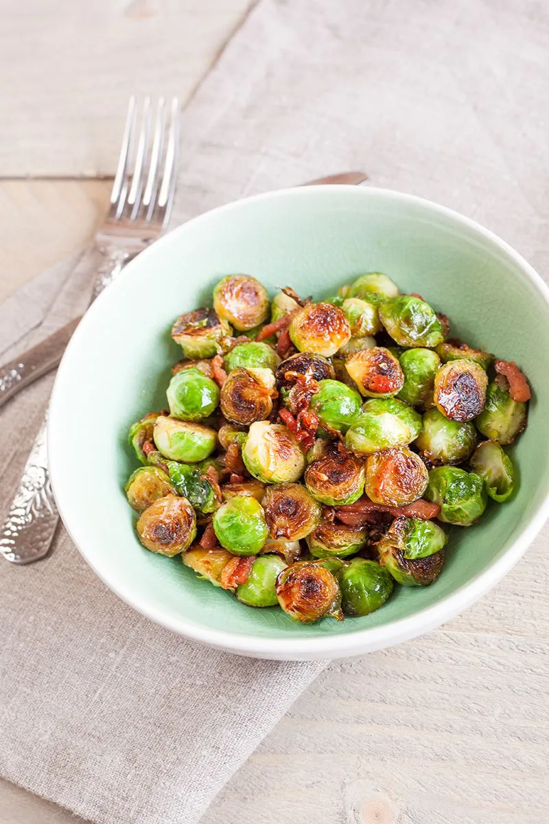 Caramelised Brussels sprouts
