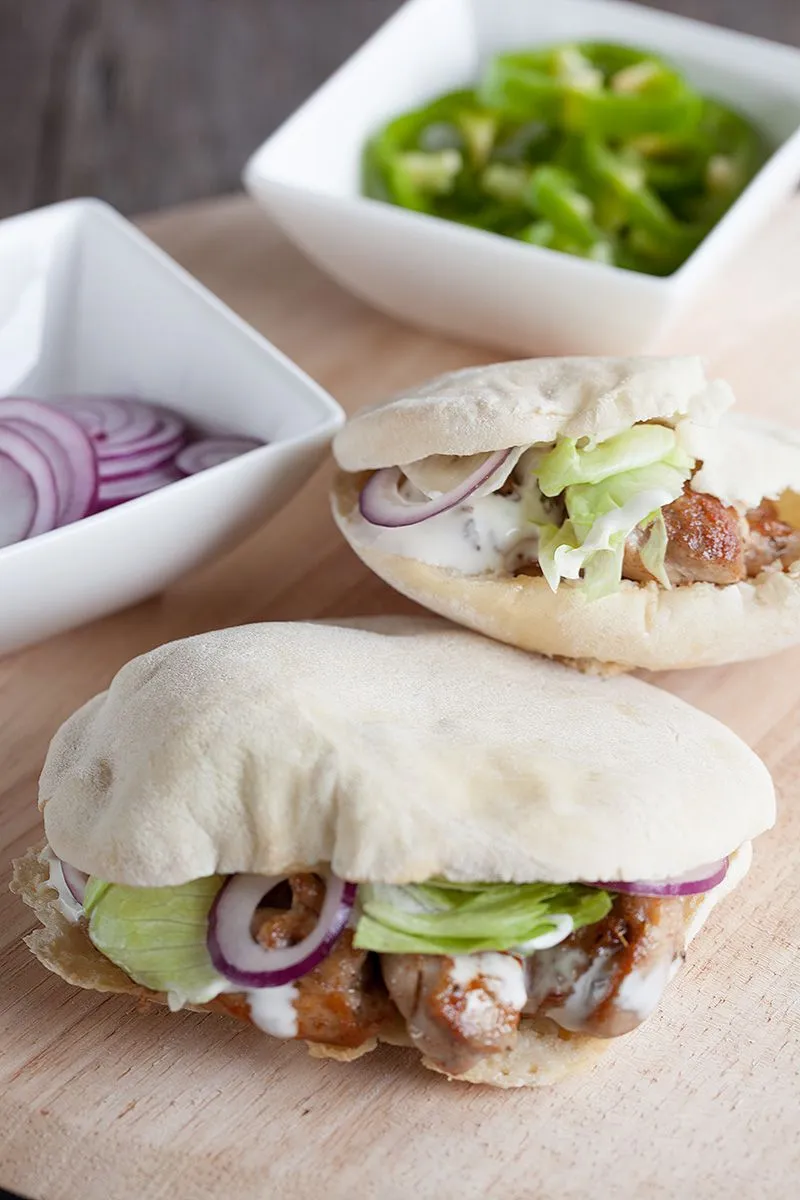 Chicken shoarma (shawarma)