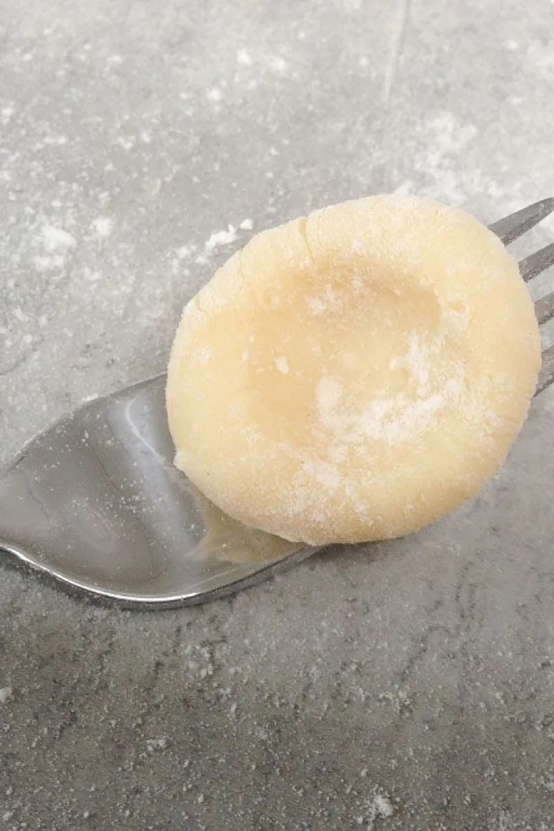 Gnocchi thumbprint dough