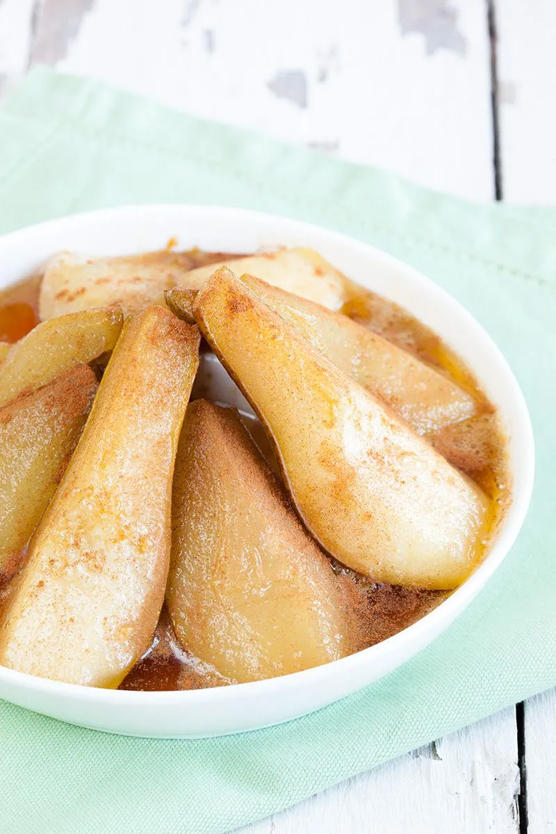 Caramelized pears