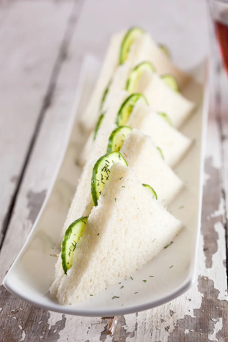 Cucumber tea sandwiches