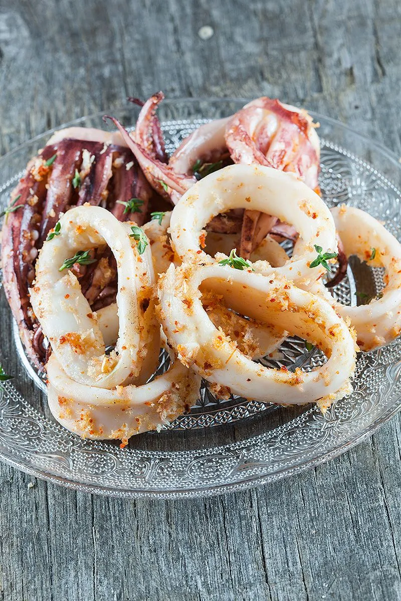 Marinated squid