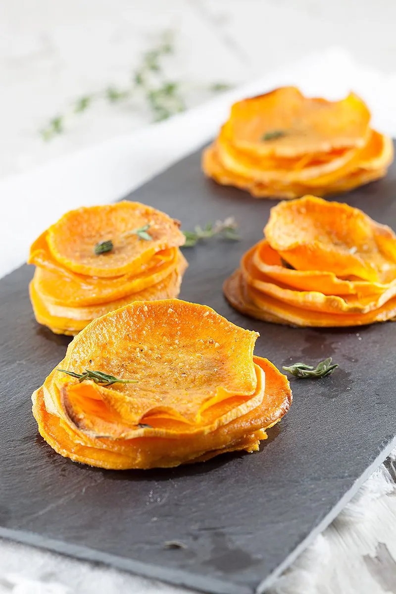 Sweet potato stacks