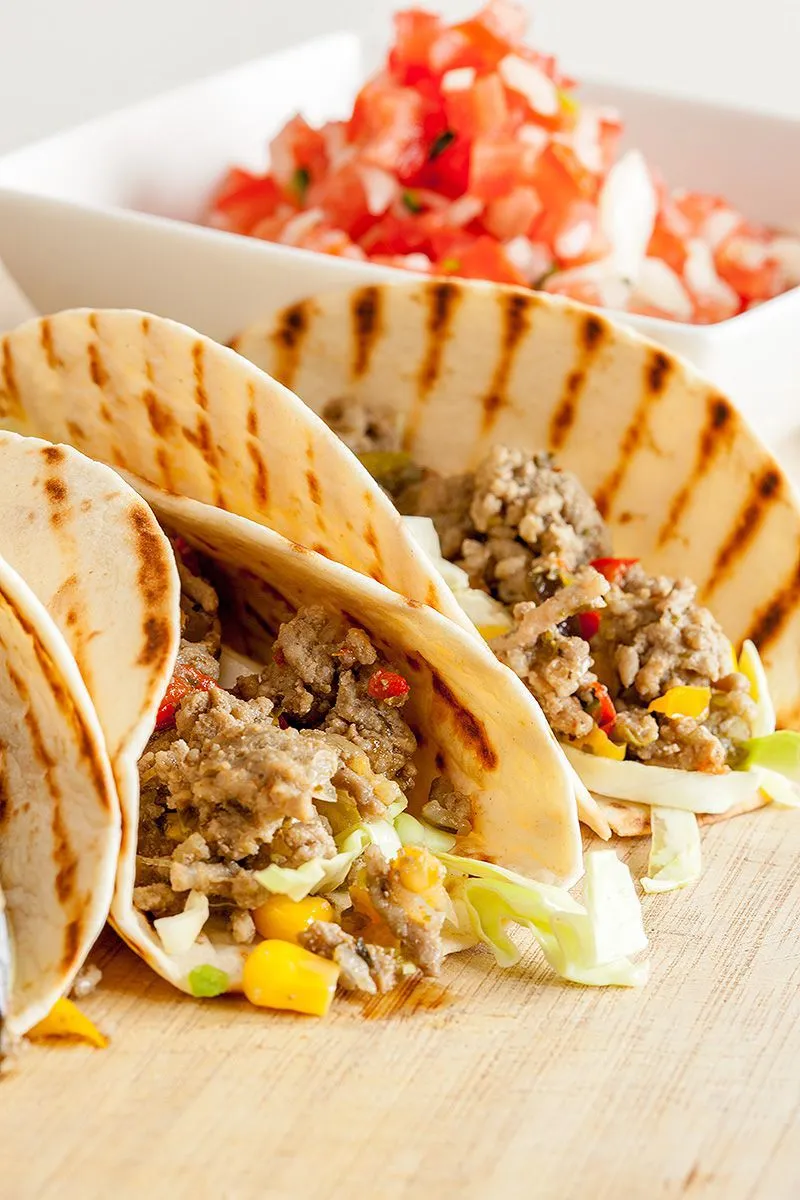 Ground beef tacos