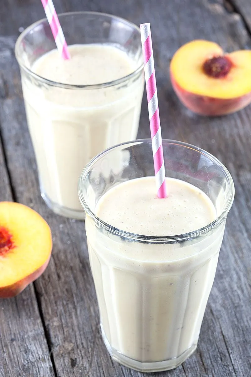 Peach milkshake