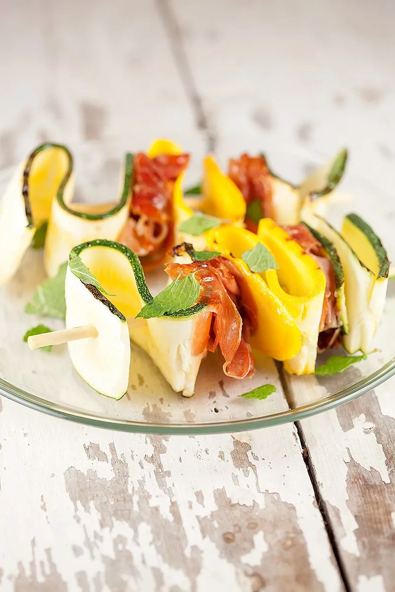 Zucchini skewers