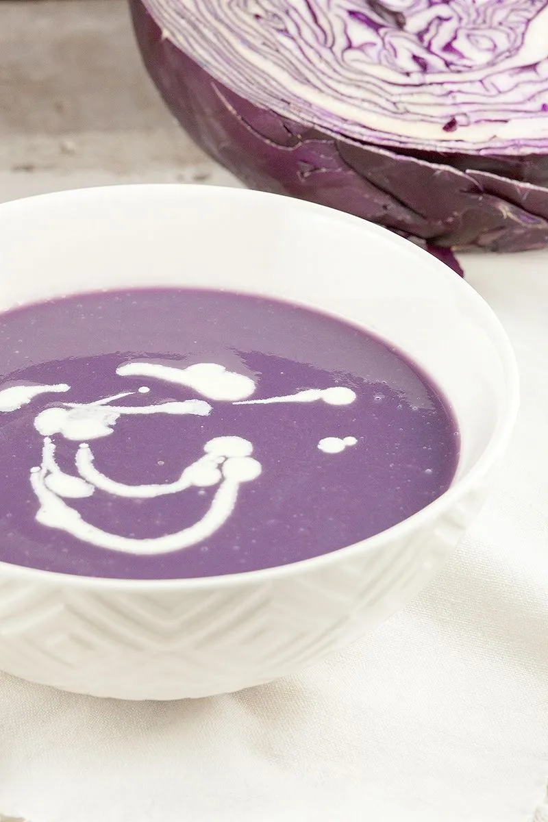 Red cabbage soup