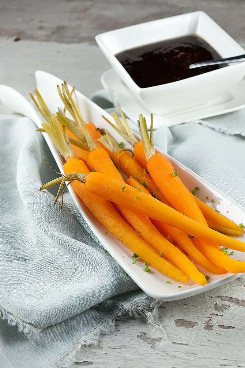 Steamed carrots