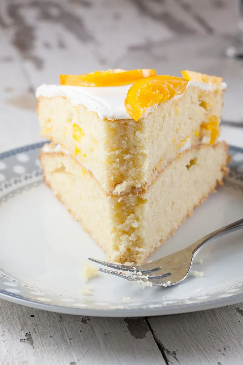 Double layered clementine cake