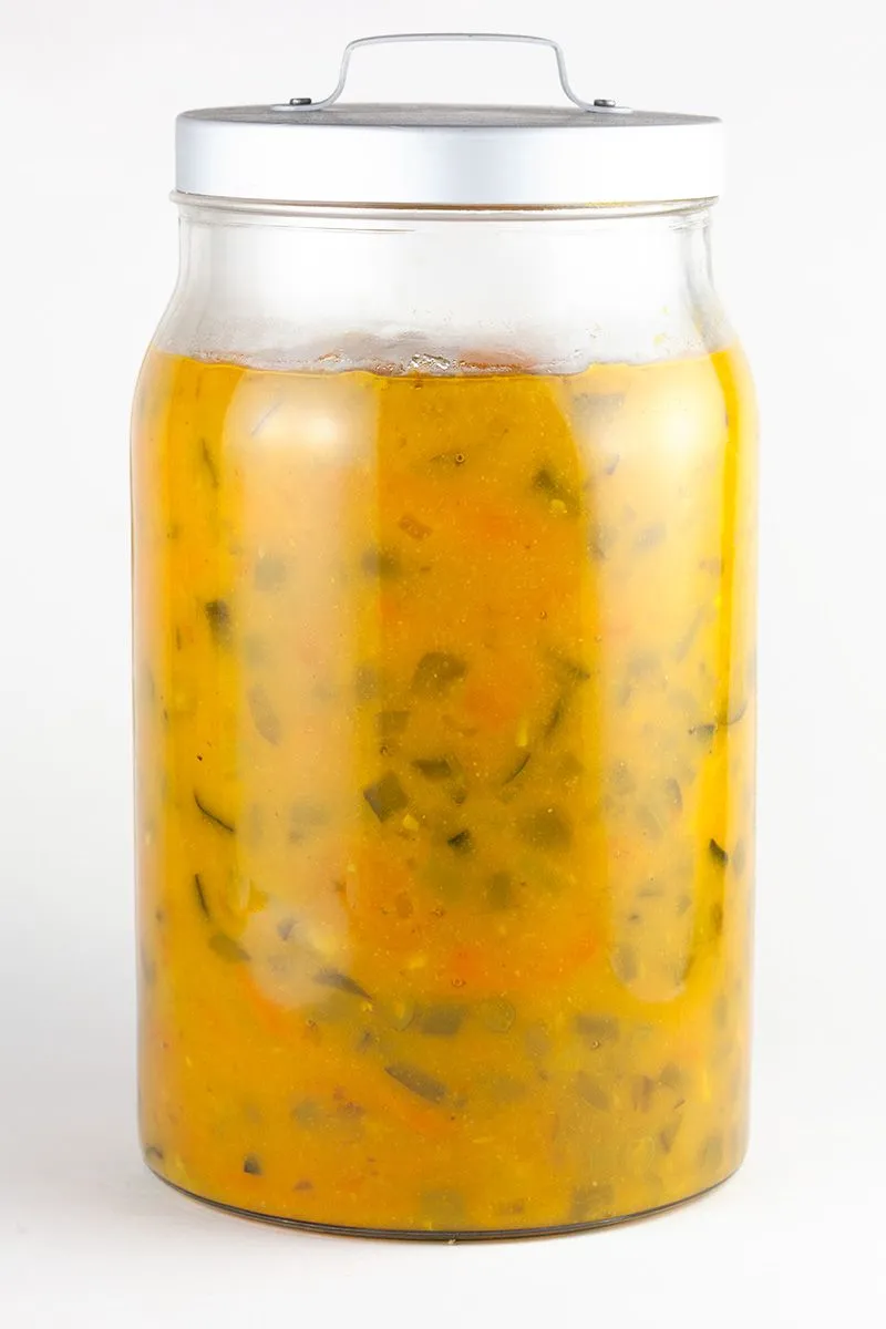 Home-made piccalilli