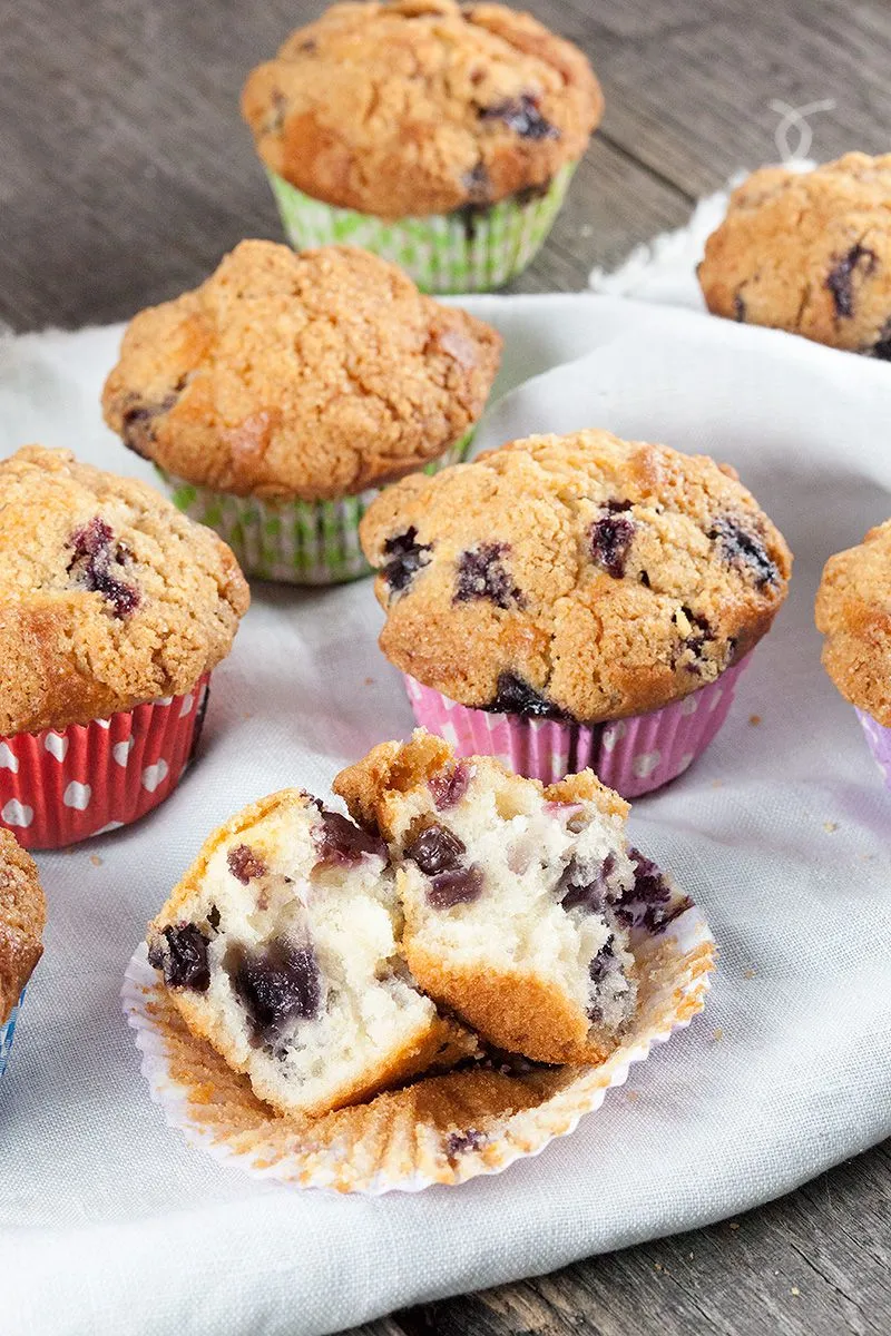 Buttermilk blueberry muffins