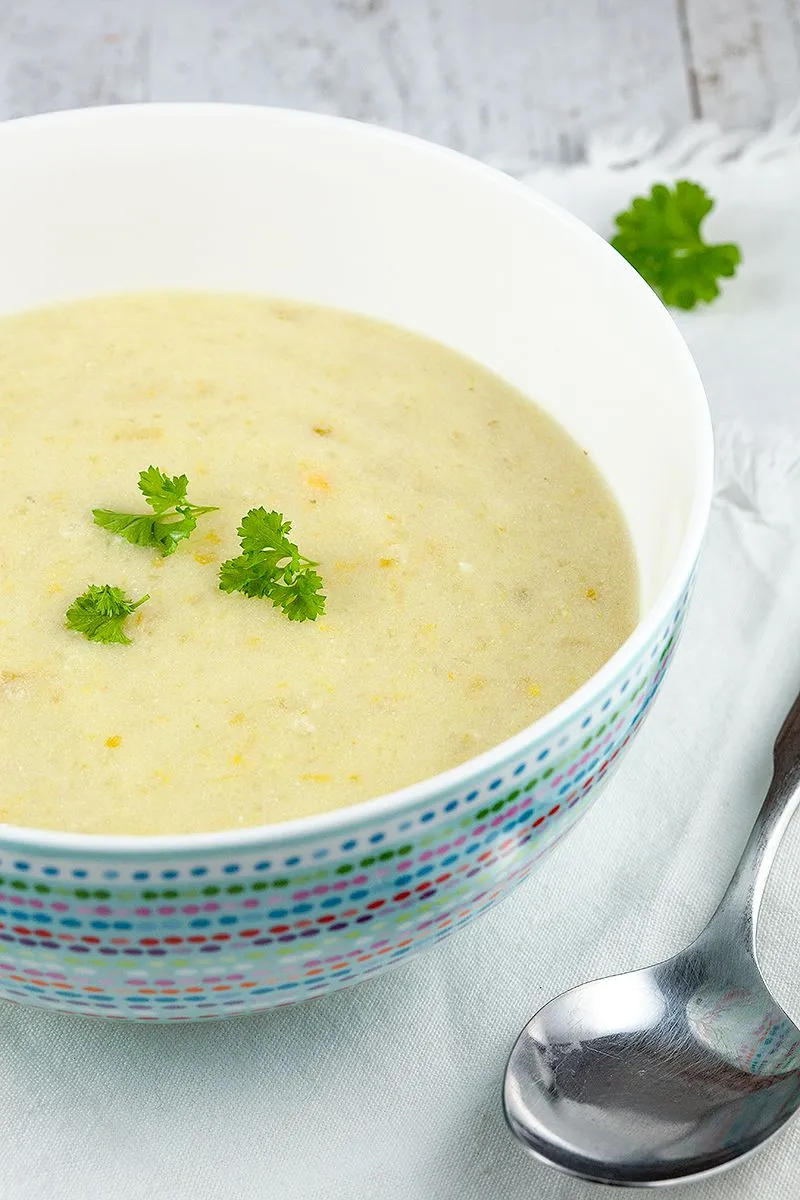 Celery and potato soup