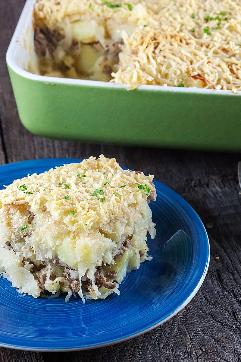Sauerkraut mashed potatoes casserole