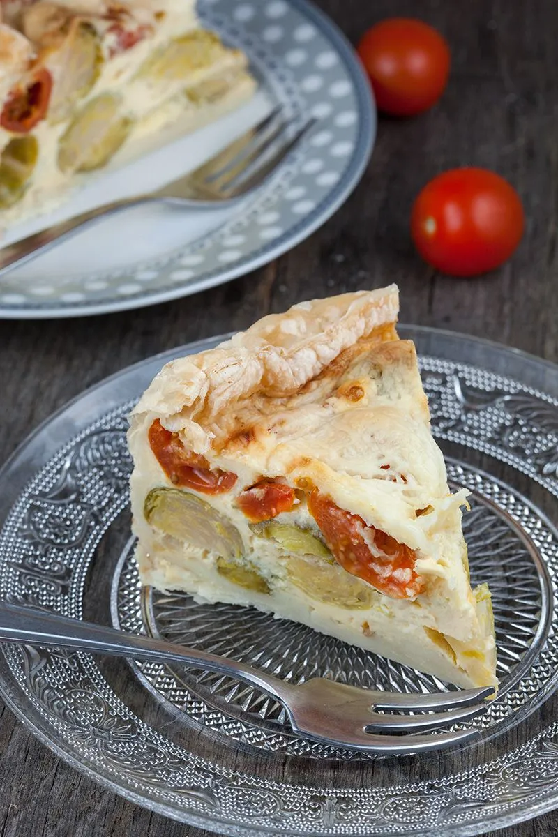 Brussels sprouts quiche