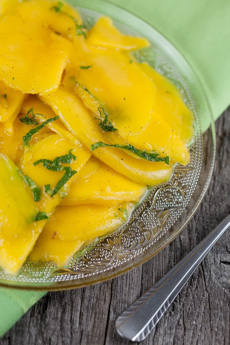 Sugar free mango slices