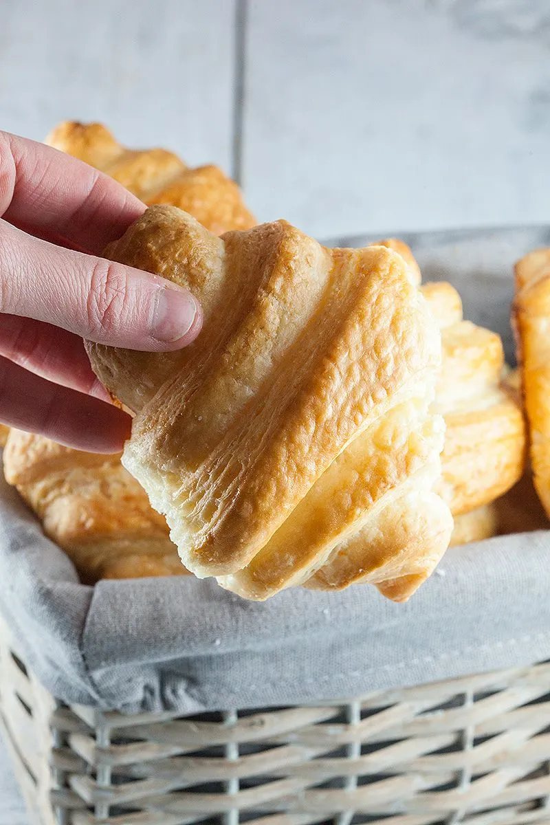 Homemade croissants