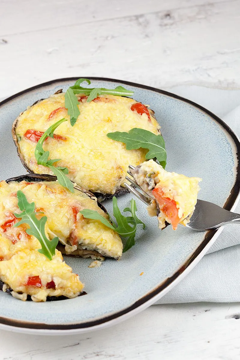 Jalapeño and egg Portobello