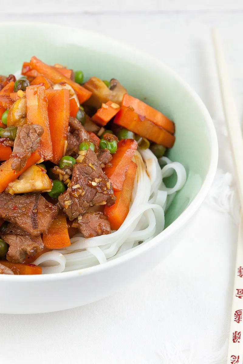 Easy beef and vegetable stir fry