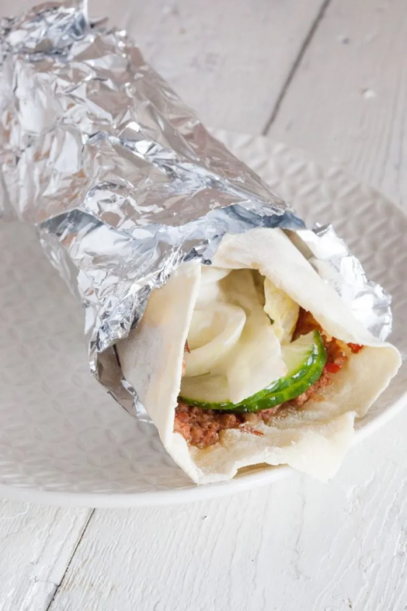 Turkish pizza a.k.a. Lahmacun