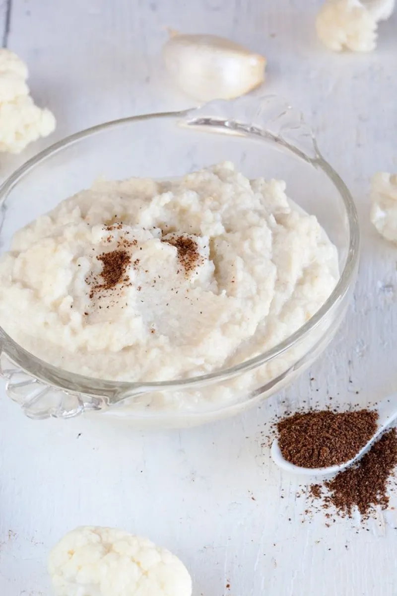 Roasted cauliflower puree (vegan)