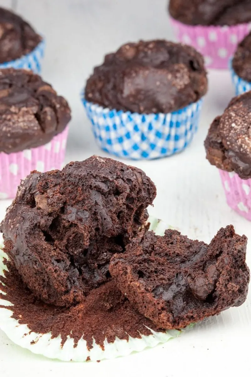 Dark chocolate muffins