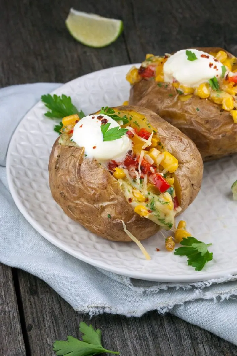 Mexican jacket potatoes