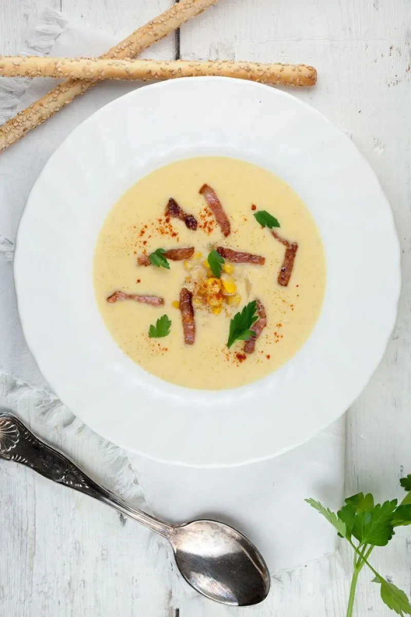 Creamy corn soup
