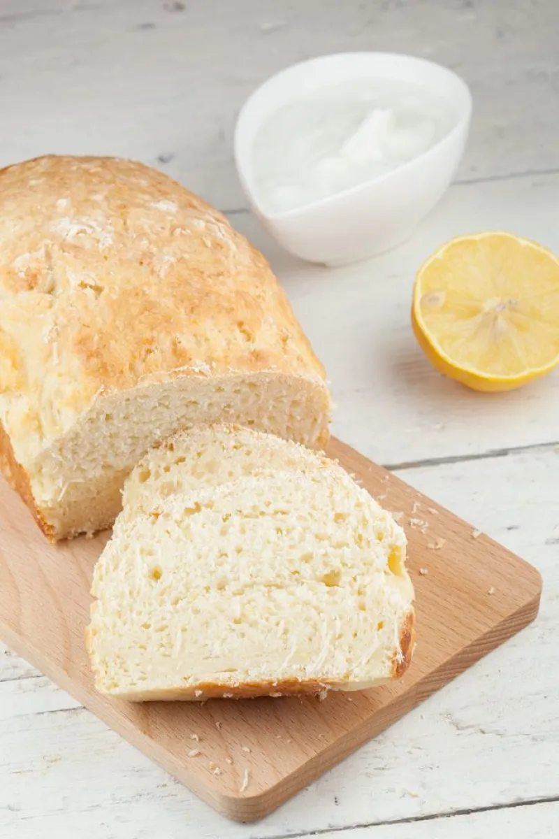 Lemon quark bread
