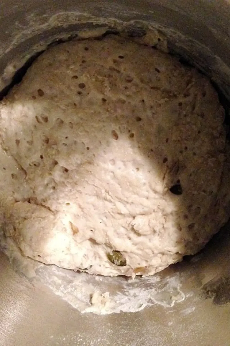 No-knead bread dough