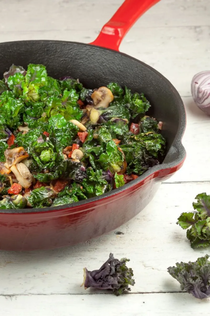 Flower sprouts with chorizo