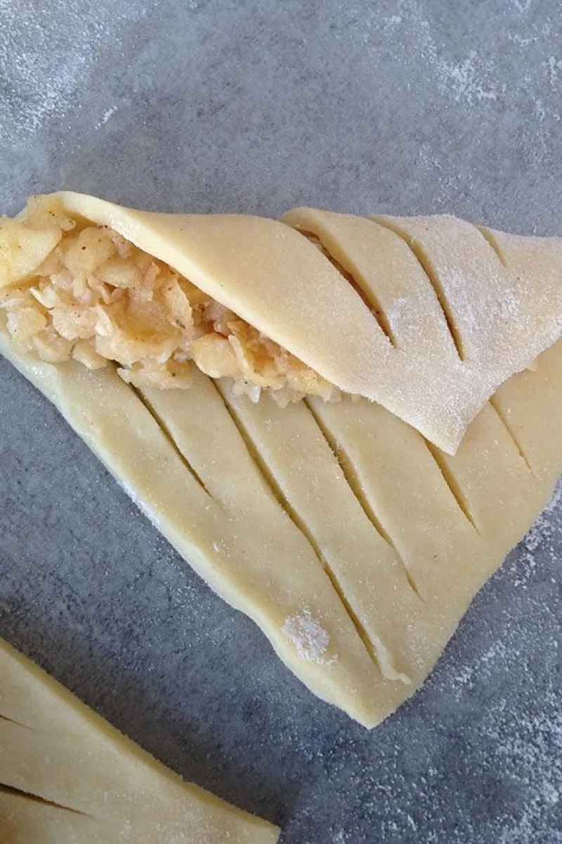 Folding the kurabiye elmali 1