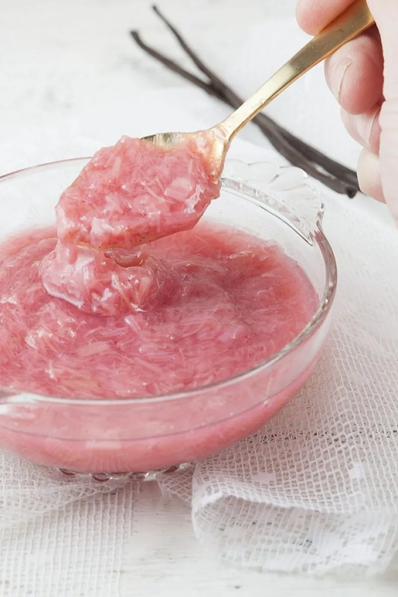 Rhubarb compote