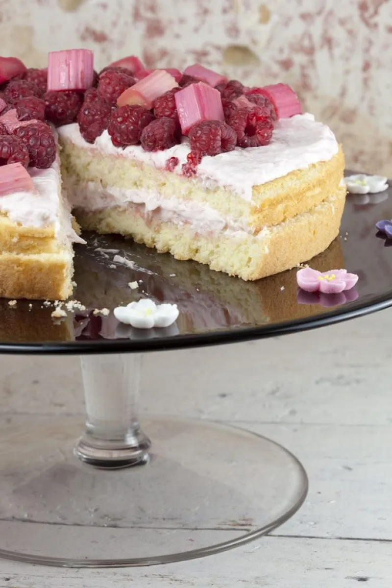 Rhubarb raspberry pie