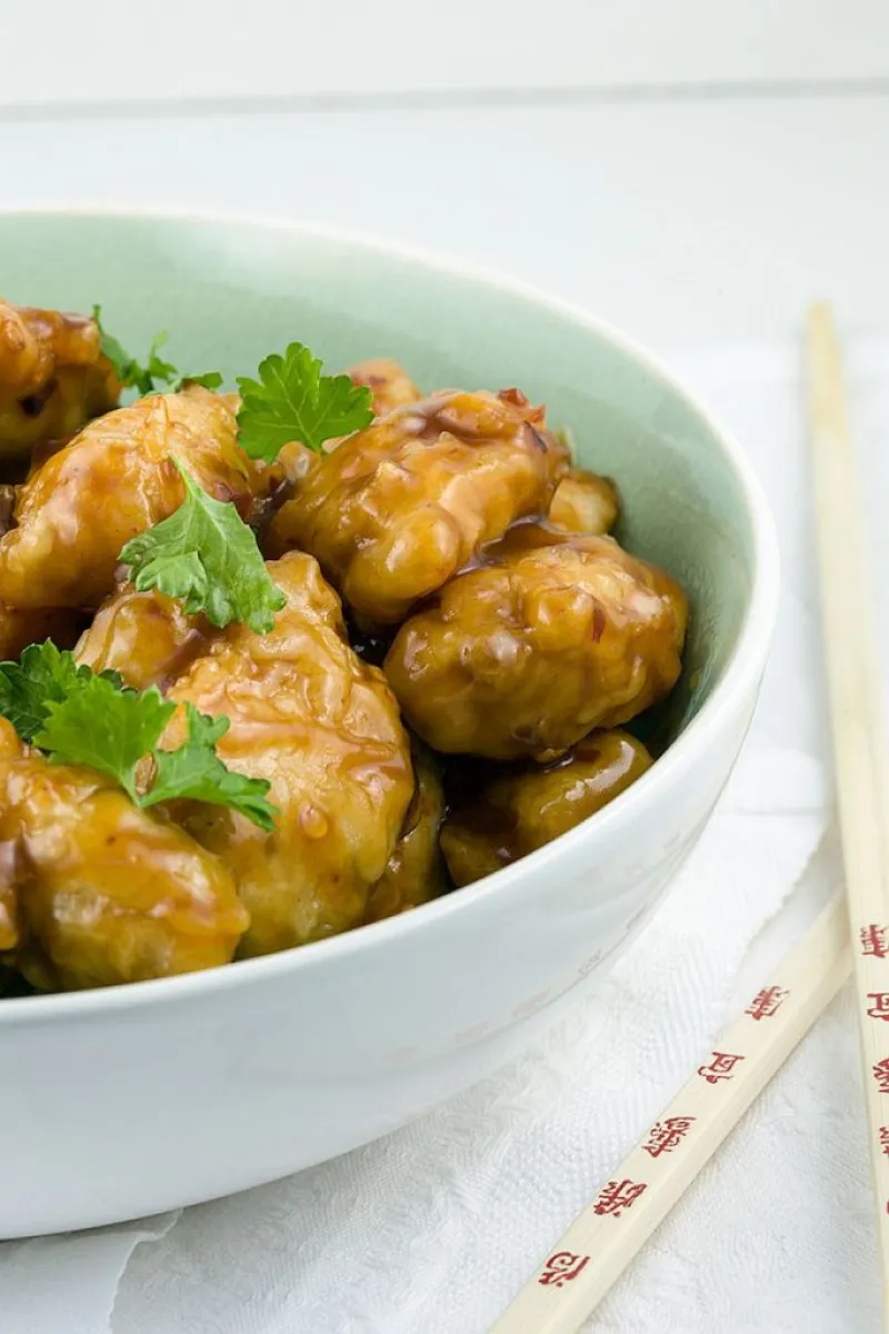 Sticky honey chicken