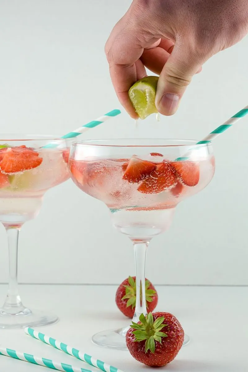 Strawberry lime Gin and Tonic