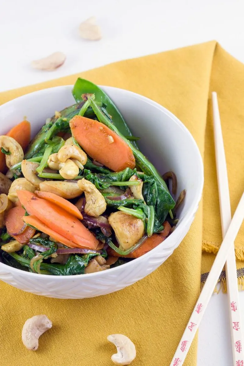 Curried stir-fry vegetables