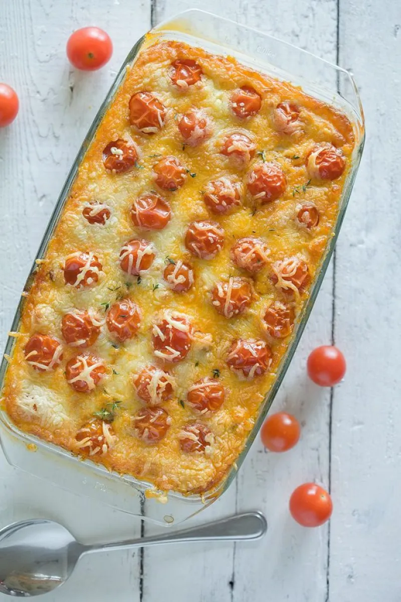 Minced beef and zucchini casserole