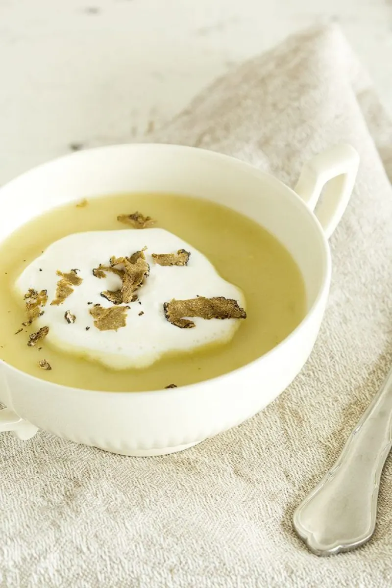 Potato truffle soup