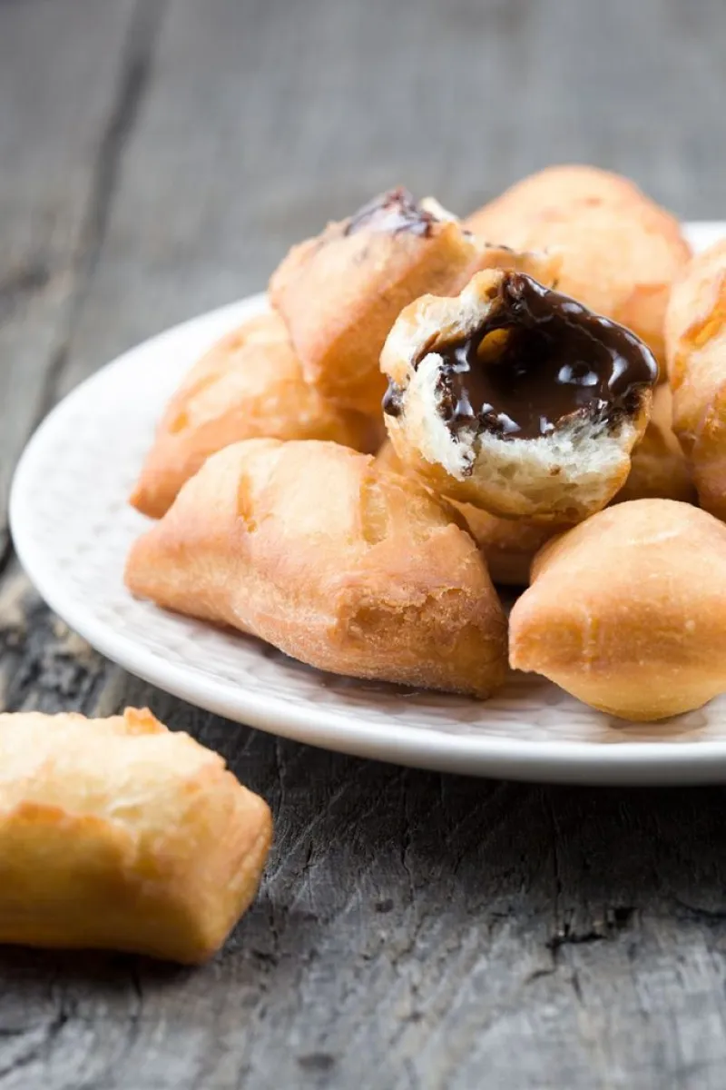 Chocolate beignets
