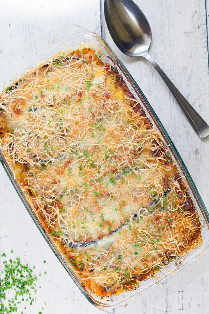 Eggplant gratin
