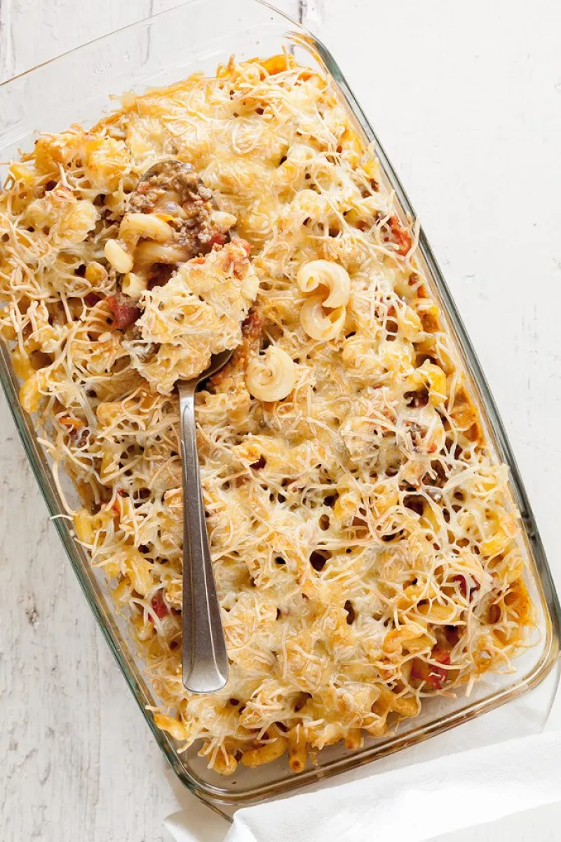 Oven-baked pasta