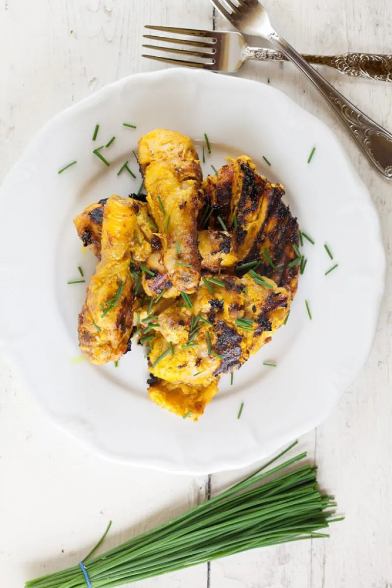 Pan fried tandoori chicken