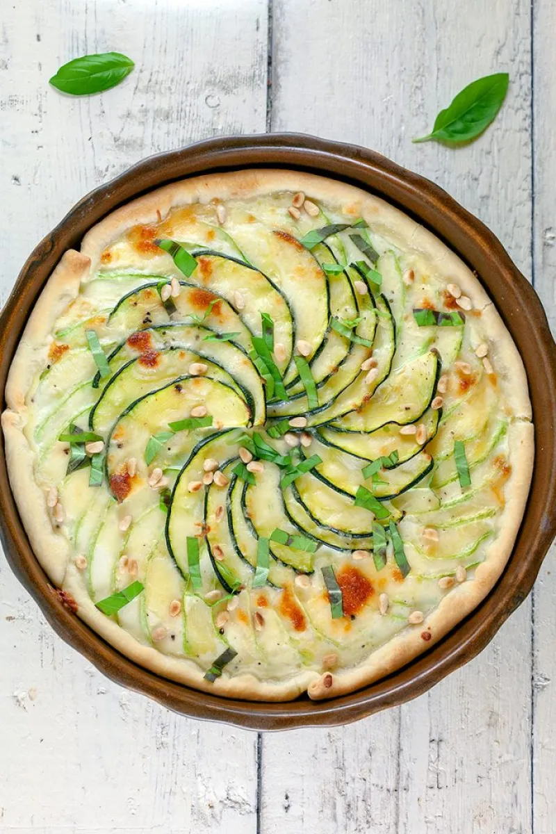 Zucchini quiche