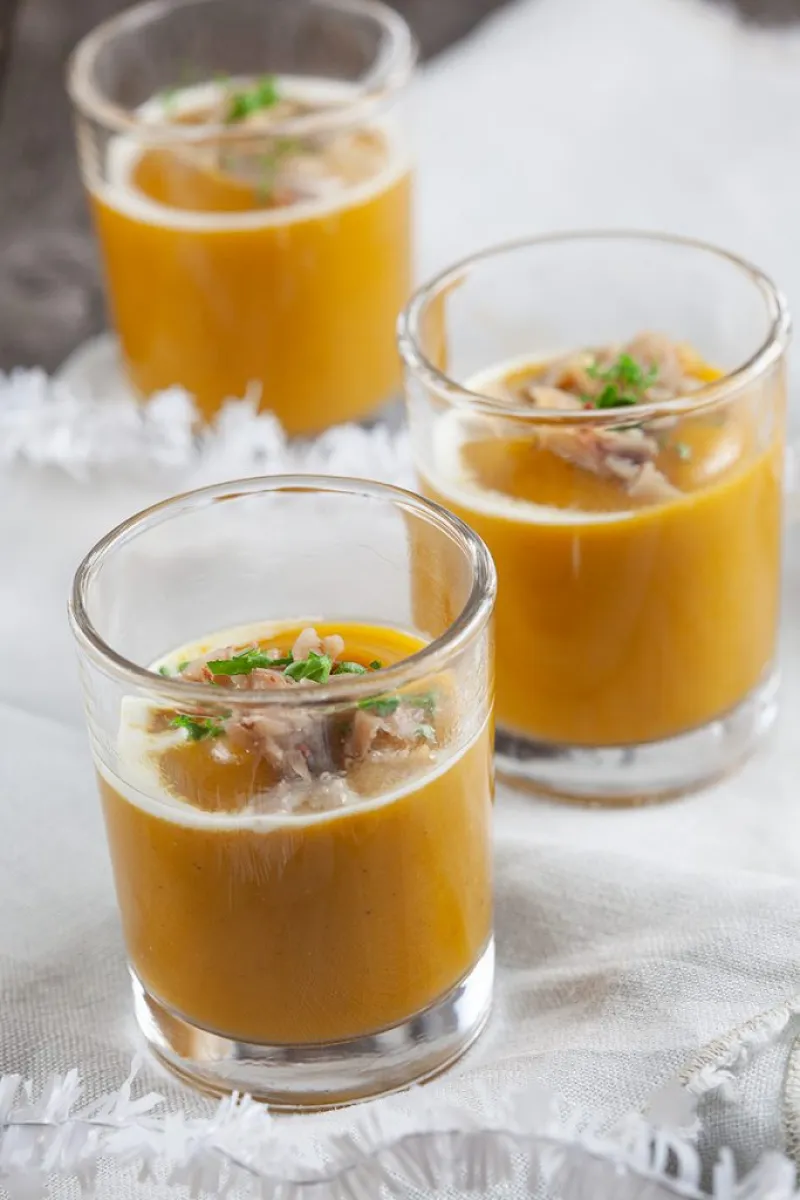 Pumpkin and chestnut soup