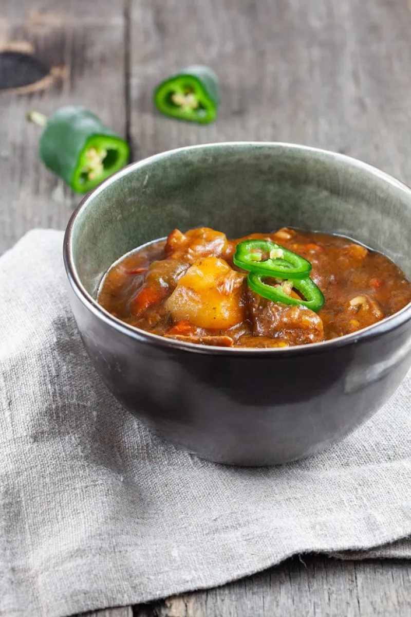 Slow cooker Antillean beef stew